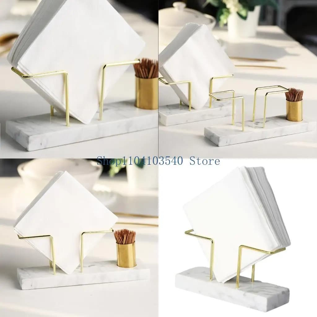 02DC Dispenser fazzoletti in marmo contemporaneo Accessorio da bagno con venature naturali artigianali