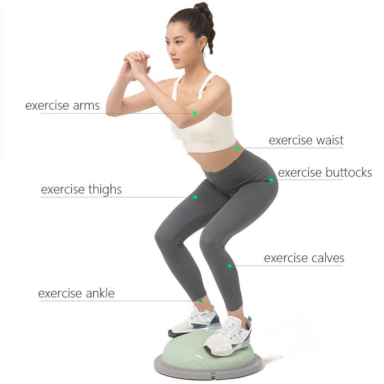 Training for central force for home use Half-ball balance trainer with stamina straps 2