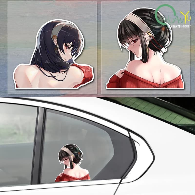DARLING in the FRANXX Sexy e Cute Beauty JDM Fun Car Windows moto paraurti vinile adesivi riflettenti impermeabili per auto