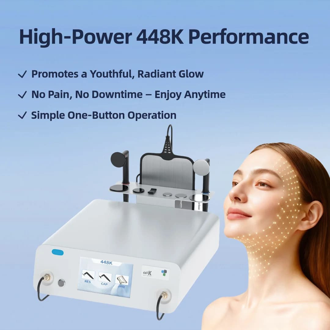448K Indiba Tecar RF Beauty Device CET RET Dual Mode for Full Body Contouring Facial Rejuvenation Gentle Collagen Boost Salon To
