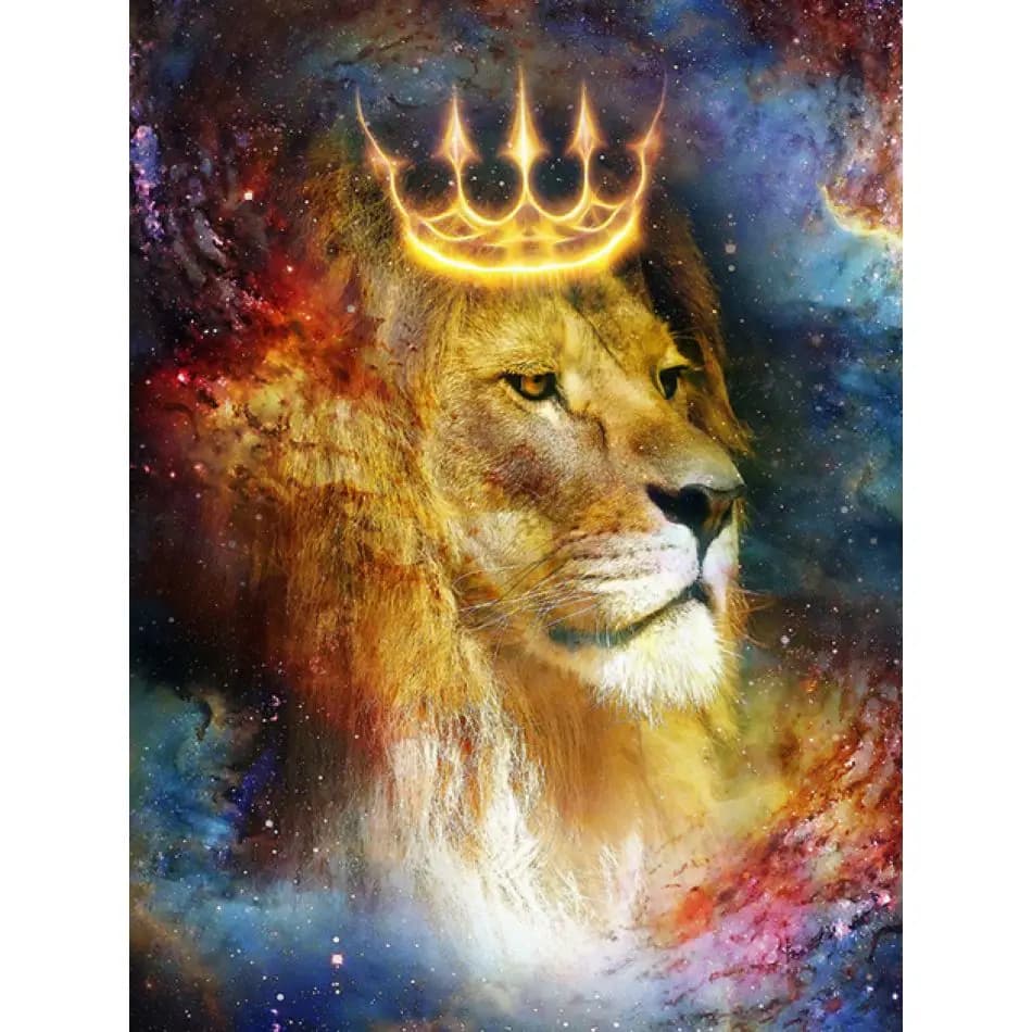 RUOPOTY Diamond Painting Kit For Adults The Lion King Diy Idea Animal Full Round Paint With Diamonds Home Decor Gift Decorative