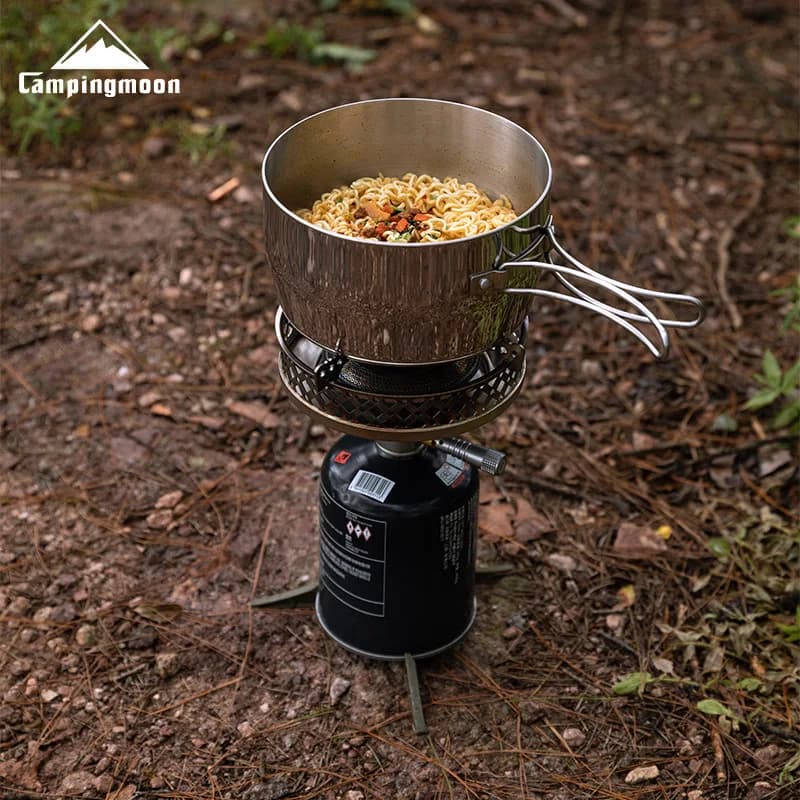 Campingmoon OD-4 PG-4 Aluminum Alloy Outdoor Portable Backpack Butane Propane Camp Gas Stove Burner Hiking Picnic Cooking Stove