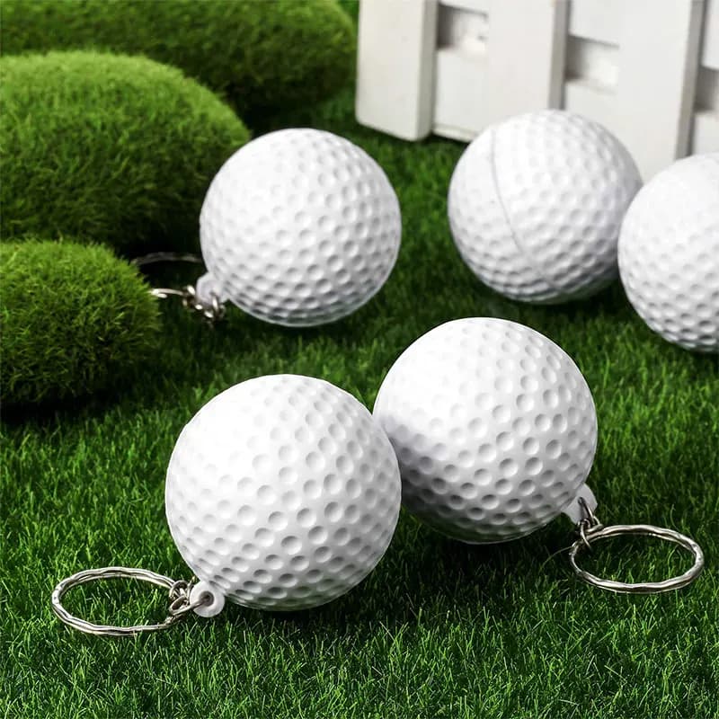 Portachiavi sportivo da 10 pezzi portachiavi per auto portachiavi con ciondolo a sfera da Golf per regalo sportivo preferito