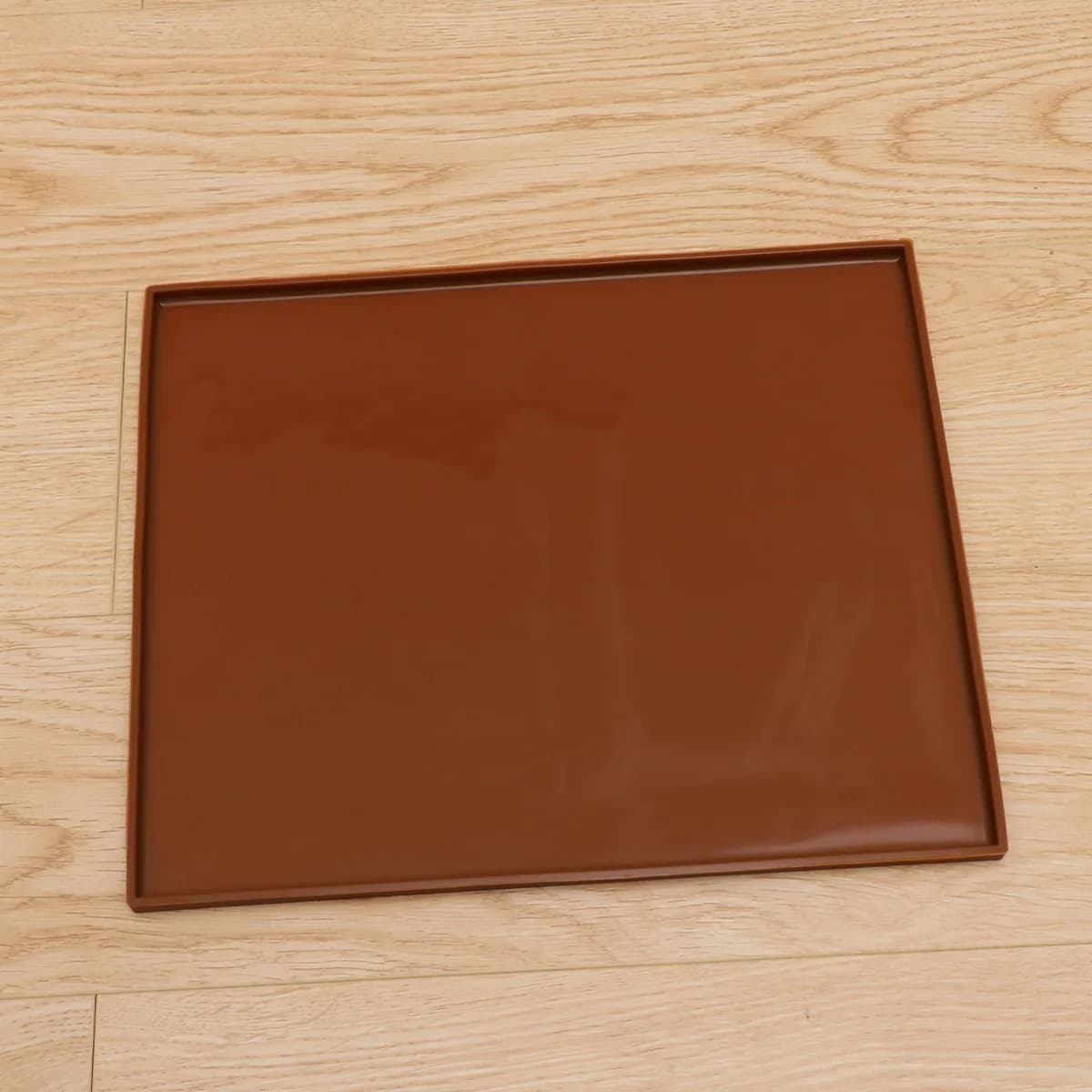 Silicone Pet Food Mat Premium Waterproof Non-Stick Dog Cat Feeding Bowl Placemat Washable Food Spill Proof Pad Coffee