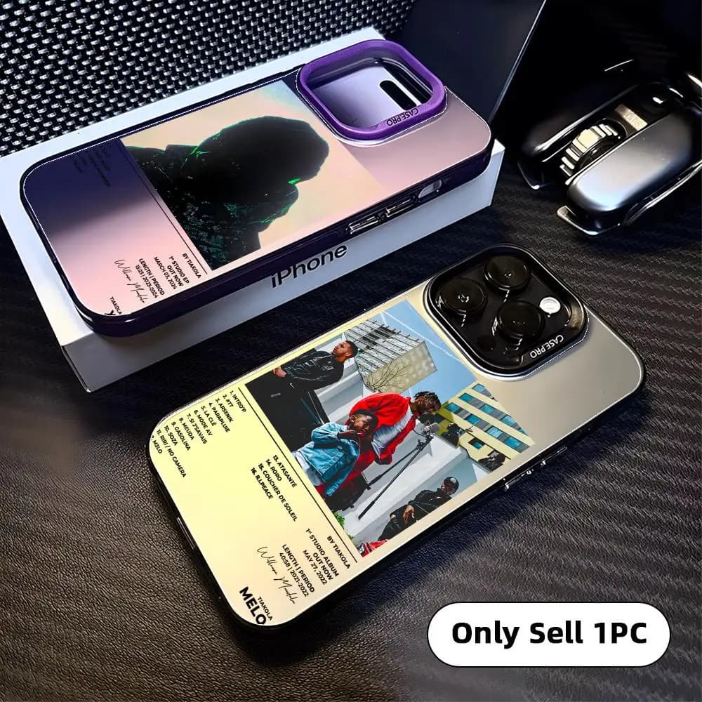Custodia per telefono Rapper Melo T-Tiakola per iPhone 17 16 15 14 13 12 11 Pro Max, design opaco laser Aurora