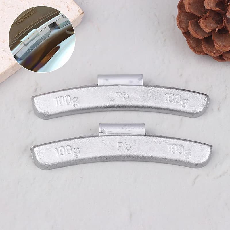 1/2 piece, 100 grams balancing calibration block for self-balancing and balance machine repair, wheel balance weights