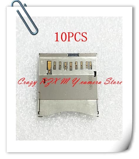 (10 pezzi) NUOVO Per Canon 6D 5D3 5DS 7D2 650D 700D Lettore di schede di memoria SD Supporto per slot per connettore 5DIII 5DM3 7DII 7DM2 5D III 7D II