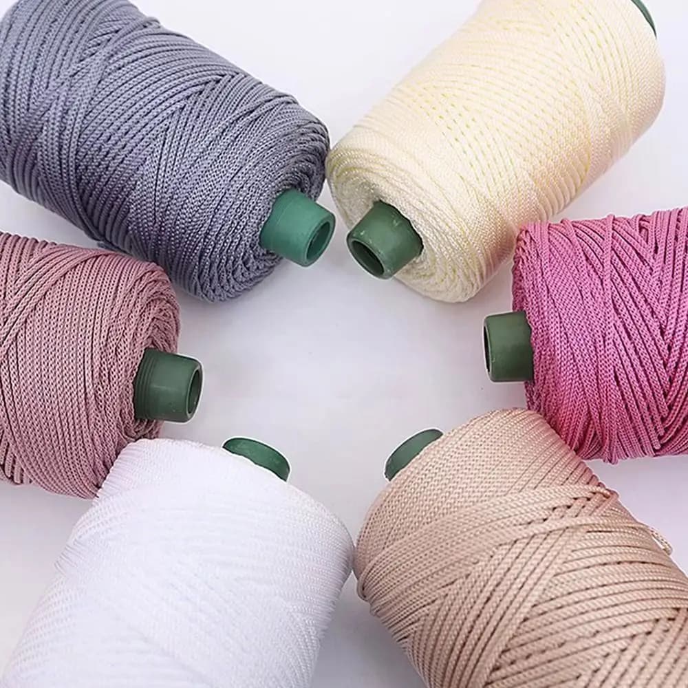 3mm filato all'uncinetto filo di corda di ghiaccio per borsa per maglieria a mano cappello scarpe tessuto fai da te gancio cuscino materiale per maglieria accessori per cucire