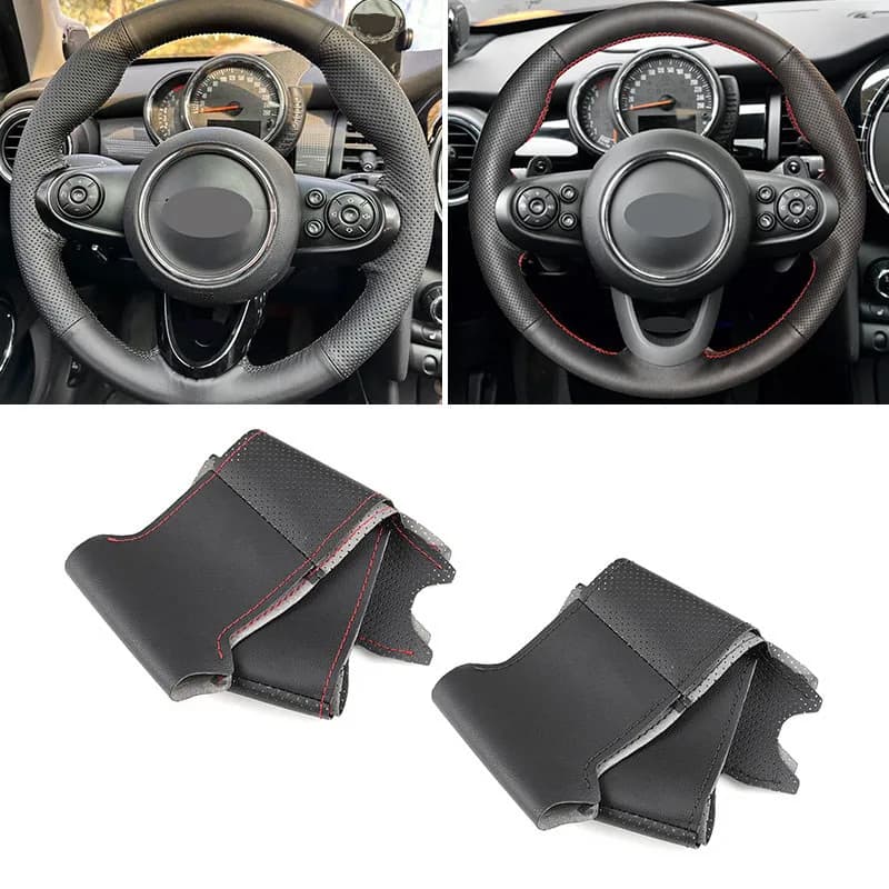Volante dell'auto Copertura In Pelle Microfibra Per Mini Cooper F54 F55 F56 F57 F60 R55 R56 R57 R58 R59 R60 R61 R50 R52 R53 S JCW