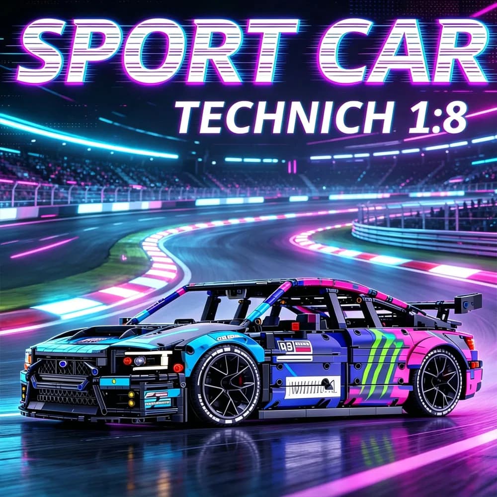 Set di modellini Technic 57010 Subaru Super Sport Car Moc-79953, blocchi da costruzione, puzzle educativo, regalo di compleanno per bambini e adulti
