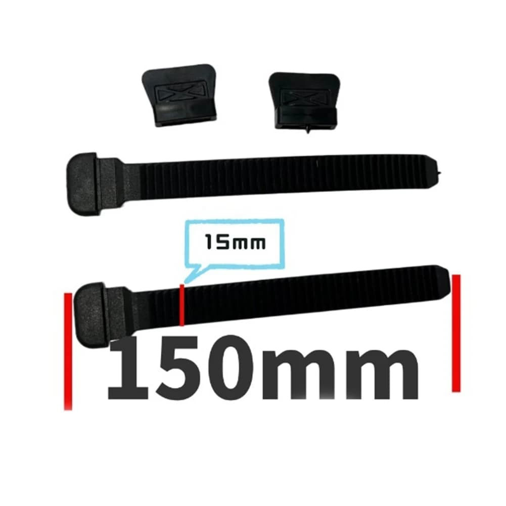 2 Pezzi Fibbie per Pattini in Linea e Pattini da Ghiaccio con Chiusura a Cricchetto MicroAdjust, Set di Ricambio Cinghie da 150mm