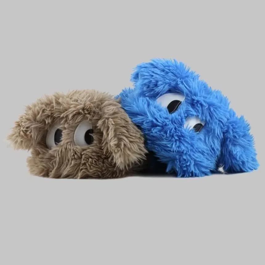 Simpatico cappello da cucciolo di cartone animato per donna ragazza coreana dolce occhi grandi berretto di peluche inverno caldo pullover all'aperto cappelli berretti lavorati a maglia di moda