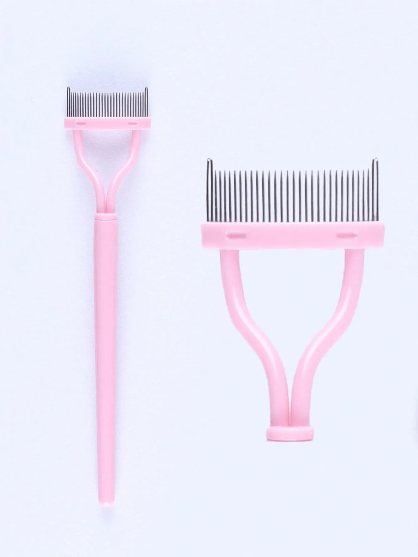 Set di pettini per ciglia in acciaio inossidabile nero, 1 pezzo, strumento ausiliario portatile per arricciare le ciglia con denti fini, strumento per il trucco degli occhi, accessorio per la cura delle ciglia finte