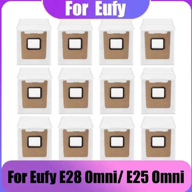 Dust Bags for Eufy E28 Omni/ E25 Omni Compatible Robot Vacuum Cleaner Accessories Replacement Spare Parts