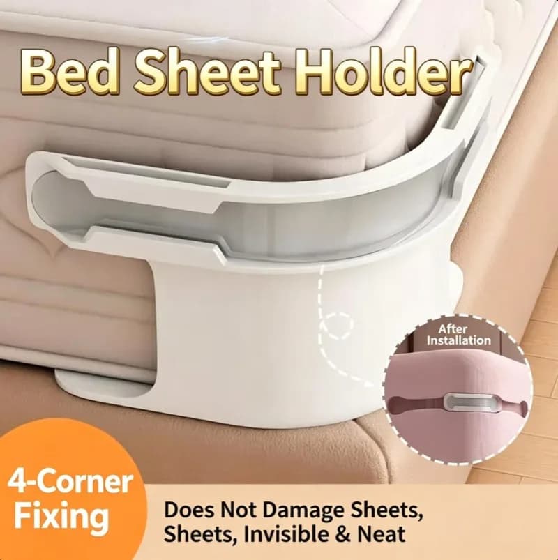 Transparent Bed Sheet Fasteners, New Anti-Slip Clips for Sheets & Fitted Sheets, Keep Bedding From Shifting