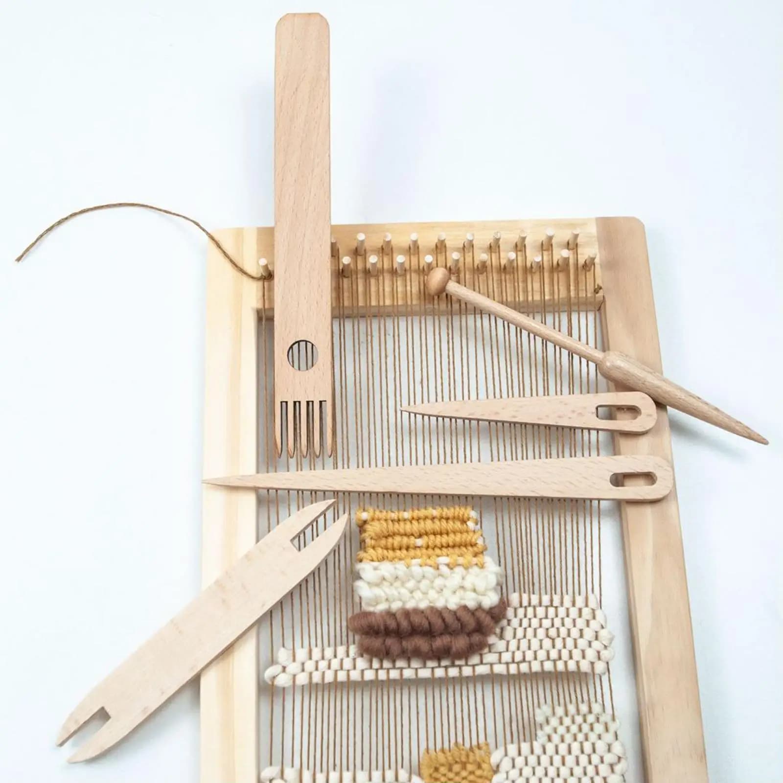 5pcs/6pcs Weaving Loom Tools Set Wood Knitted Crochet Gifts for Kids