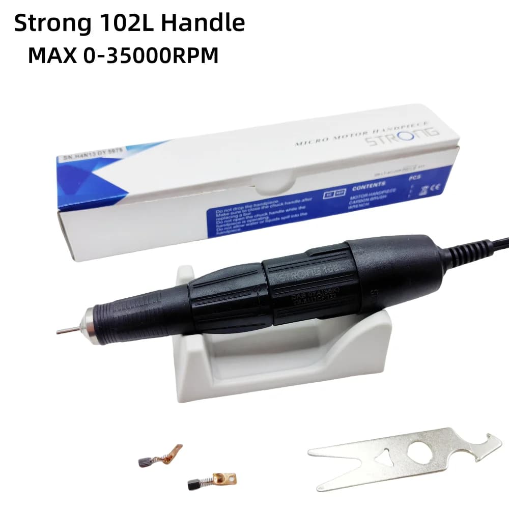 Trapano per unghie a penna STRONG 102L 35K per macchina elettrica per manicure e pedicure STRONG 210 204 211 Frese Strumenti per lucidatura