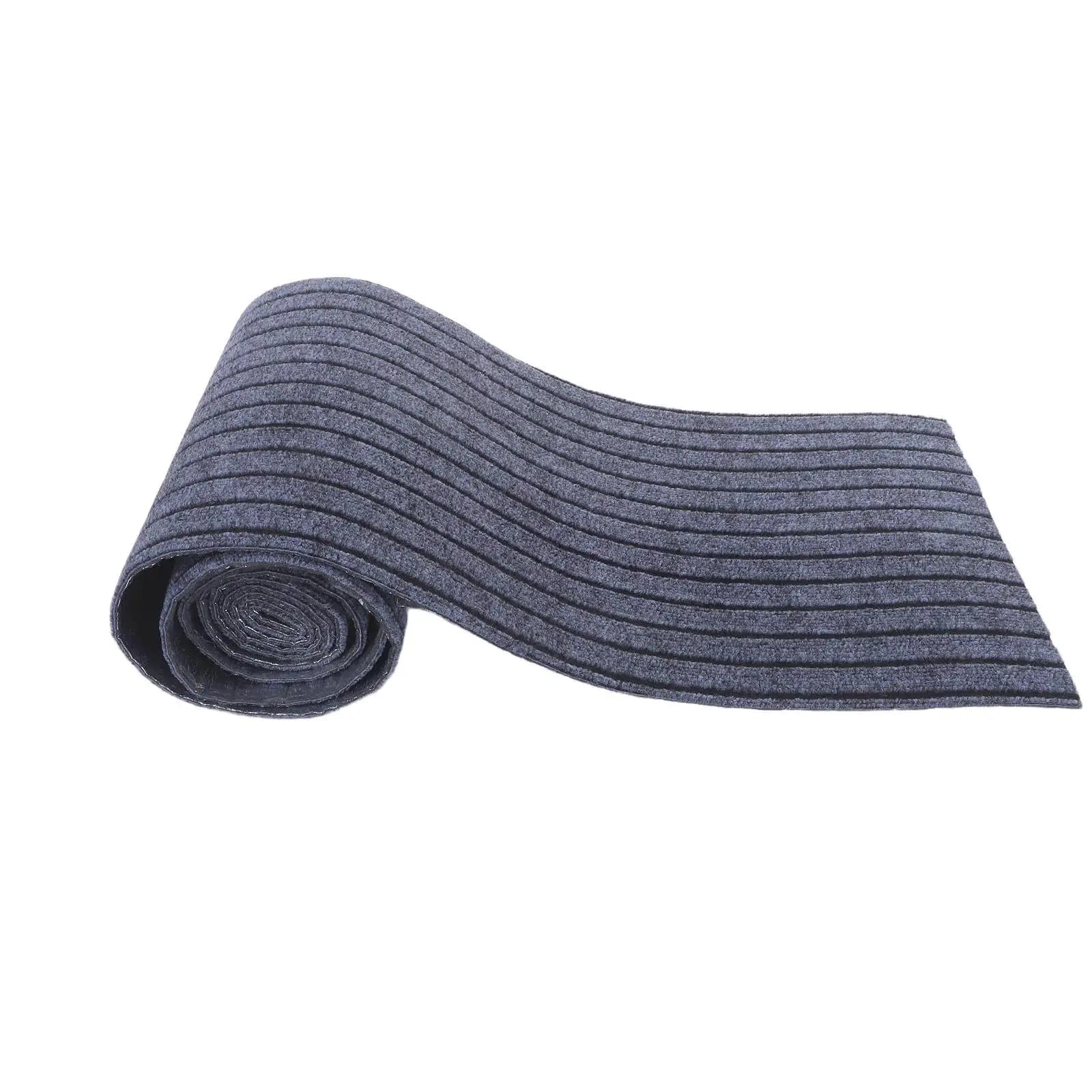 Peel and Stick Carpet Roll Adhesive Deep Gray Non Slip Waterproof Runner Rug for Living Room Bedroom Stairs Basement Cats