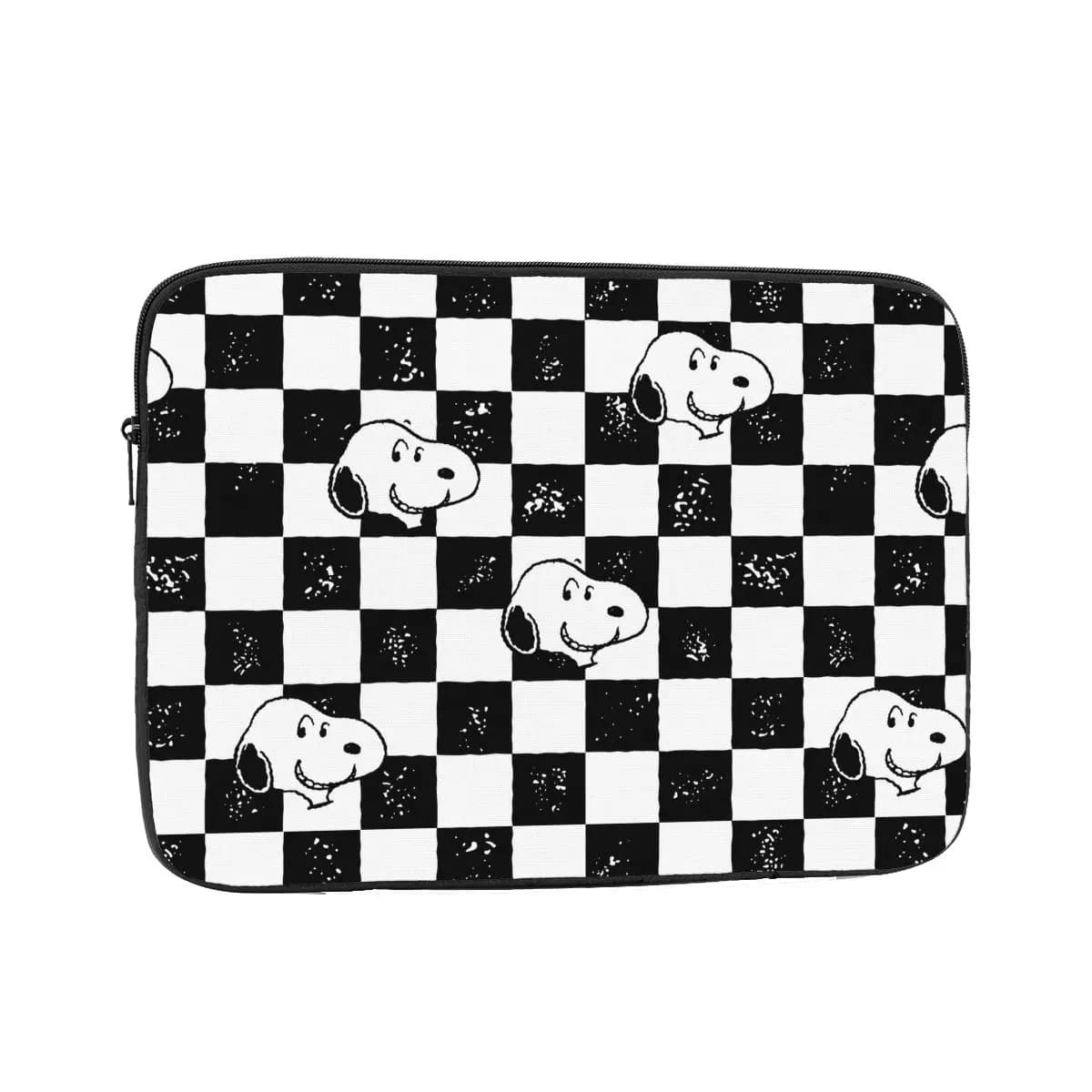 Borsa per laptop Snoopys Checkered Flag, custodia per notebook da 12 ", 13 ", 15 ", 17 ", custodia antiurto