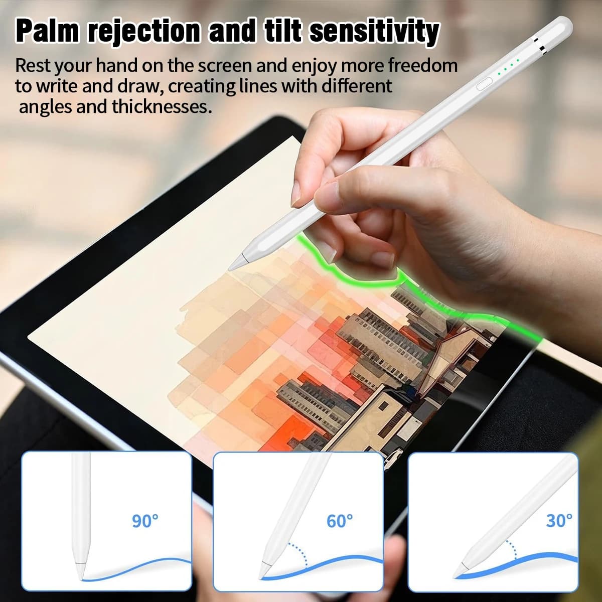 Stilo di ricarica wireless per IPad 11th A16 Pro Air 13 11 M3 M2 M4 2025 12.9 "9 8 7 6 5 4 10Th Mini 7 6 Tablet Stilo Touch Pen