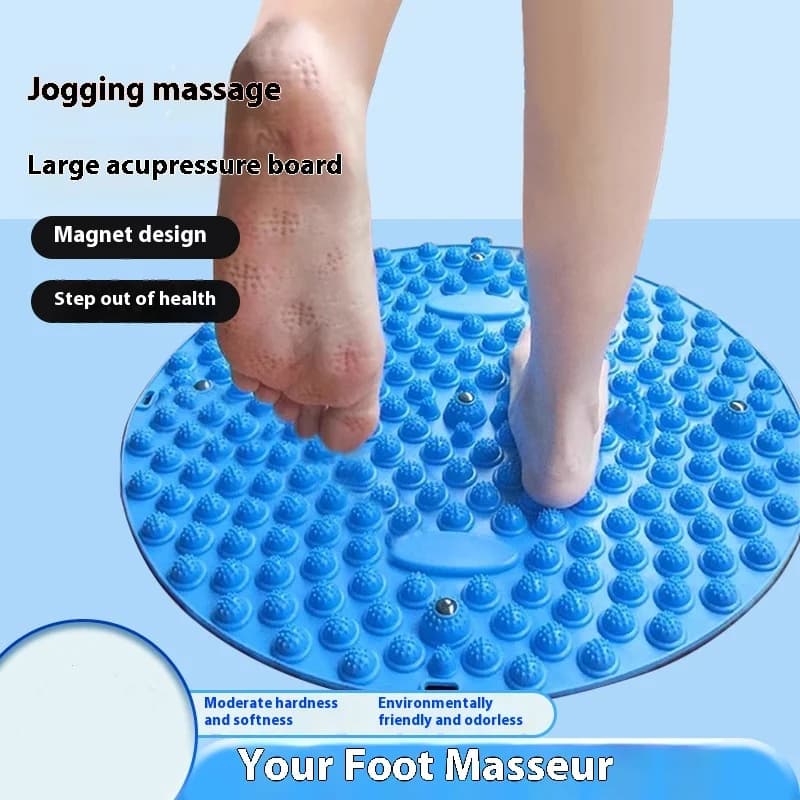 1 piece round non-slip foot pressure mat running in position Foot training mats to relieve foot pain Fitness equipment yoga at home