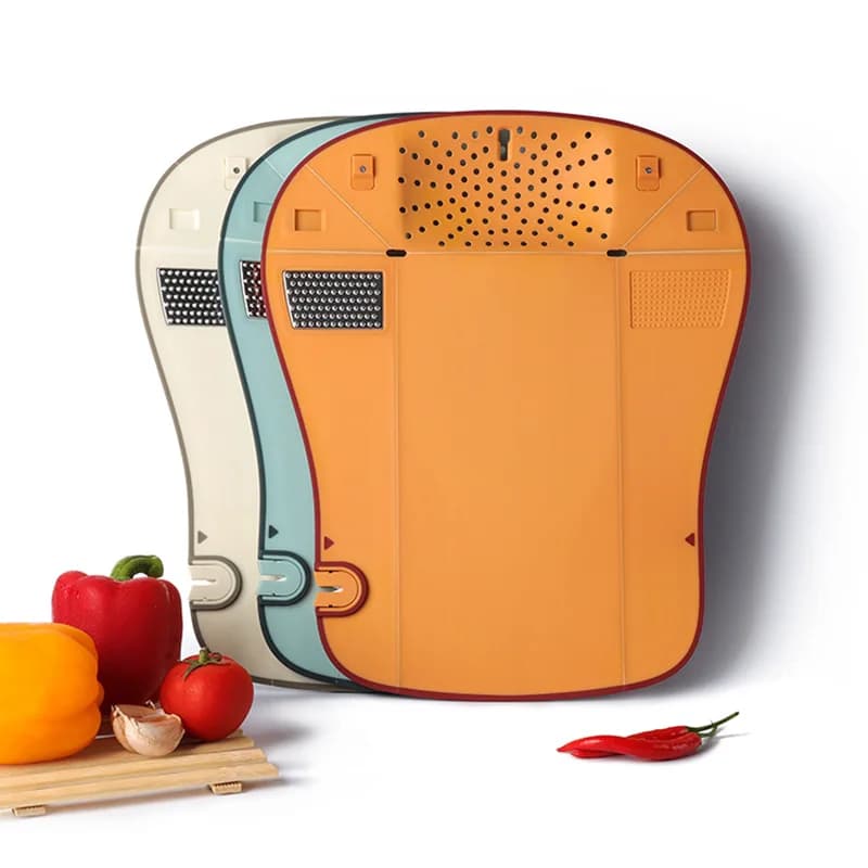 Foldable multifunctional cutter sharpening meat of vegetables antibacterial cutter kitchen accessories garlic grinding