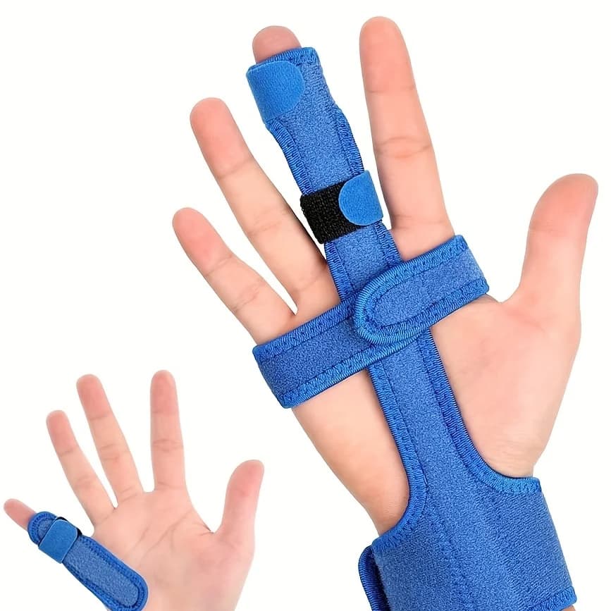 Tutore Regolabile per Dita e Polso, Supporto per Dito in Flessione, Drittore per Dito Indice, Mignolo, Anello, Medio, Mano Sinistra