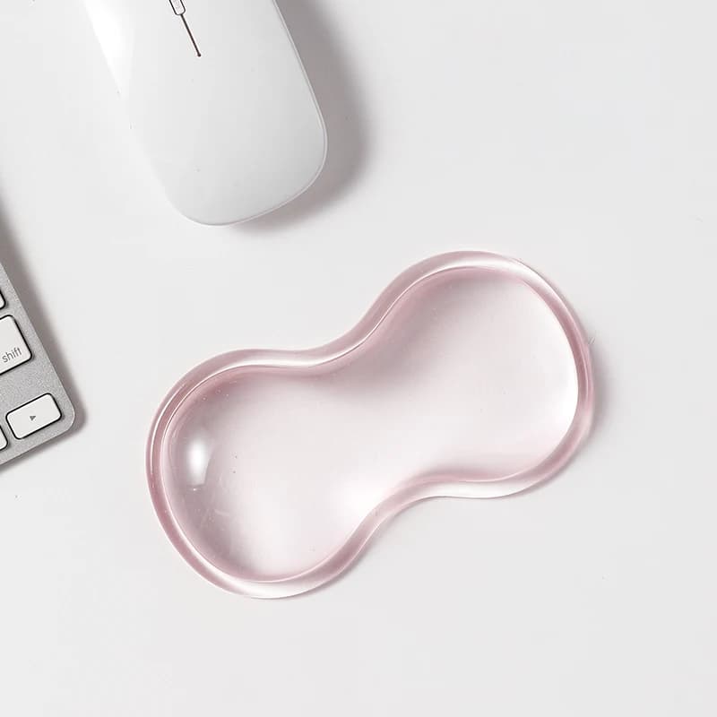 Tappetino per mouse da gioco con design trasparente per poggiapolsi con poggiapolsi per poggia tappetino per mouse da ufficio domestico