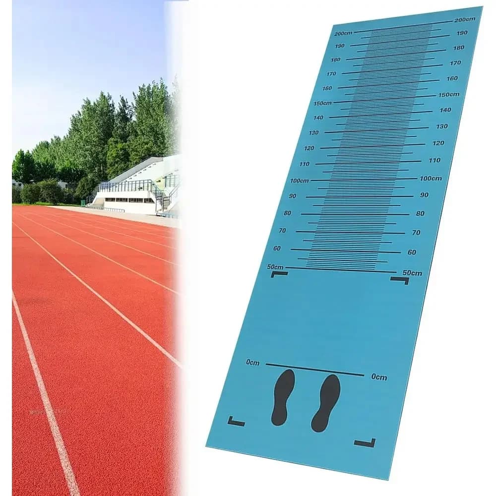 Indoor Long Jump and Jump Rope Practice Mat, 4mm Thick, 250 x 90cm
