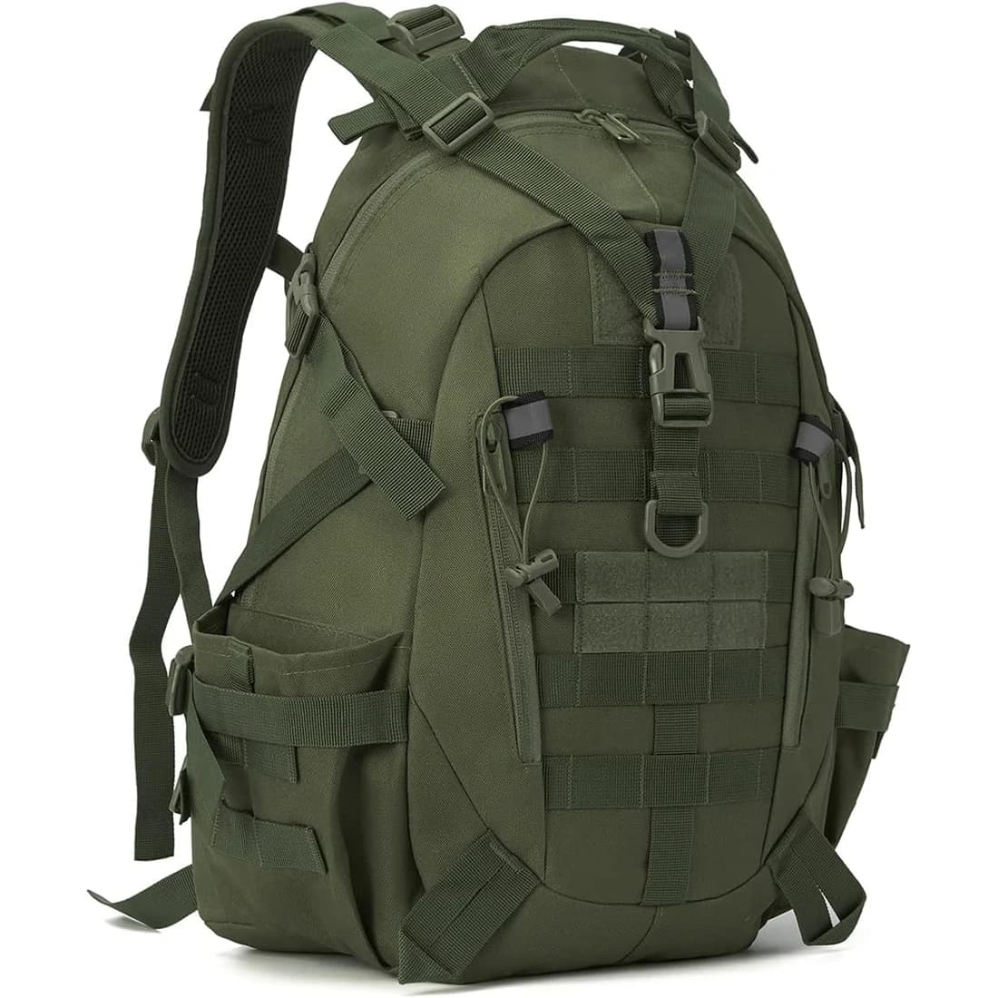 Zaino tattico da 40 litri per uomo Zaini da campeggio per escursionismo Borse da viaggio riflettenti per esterni Borsa da zaino da arrampicata Molle di sopravvivenza