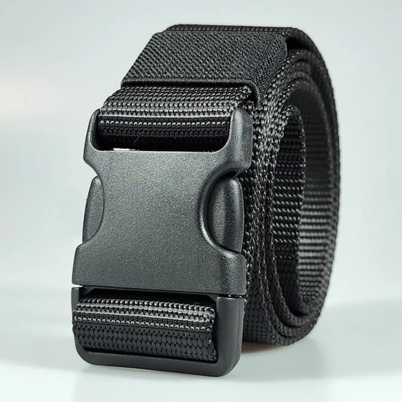 Cintura metallica cintura tattica in nylon da uomo cintura per pantaloni da allenamento militare per allenamento all'aperto giovanile