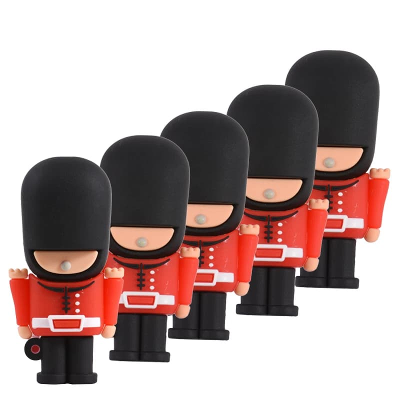 JASTER Nuovo Hot USB Flash Drive Pendrive Bello Guardia Britannica Cartoon Pen Drive 16G 32G 64GB Usb 2.0 Memory Stick USB