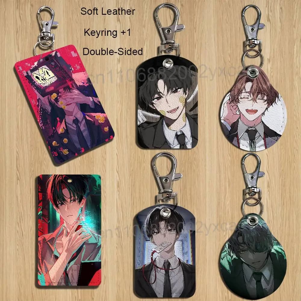 Baek Saheon Kim Soleum GDCG Keychain Holder Suitable For Subway Bank Card Bus Card Case Badge Holder Wallet Card Textured