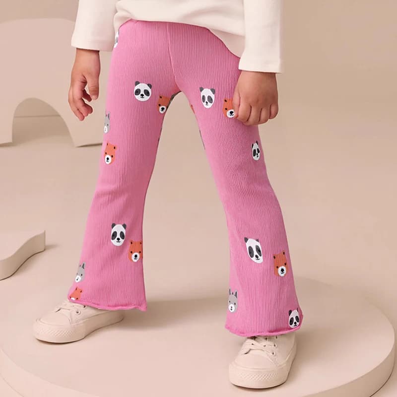 Little maven Autunno Primavera Bambini Ragazze Pantaloni Pantaloni di cotone Abbigliamento per bambini Cartoon Panda Leggings Abbigliamento per bambini