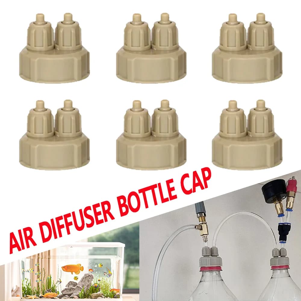 Aquarium CO2 System Generator Bottle Cap Fish Tank Live Plant DIY Air Diffuser Generator Tool Carbon Dioxide Reactor Instrument