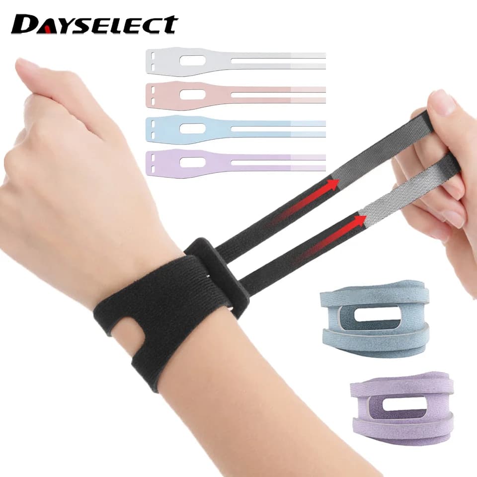 1 pz supporto per il polso sottile traspirante protezione per il polso sportivo doppie cinghie applicare pressione tendine guaina tutore per polso fitness badminton