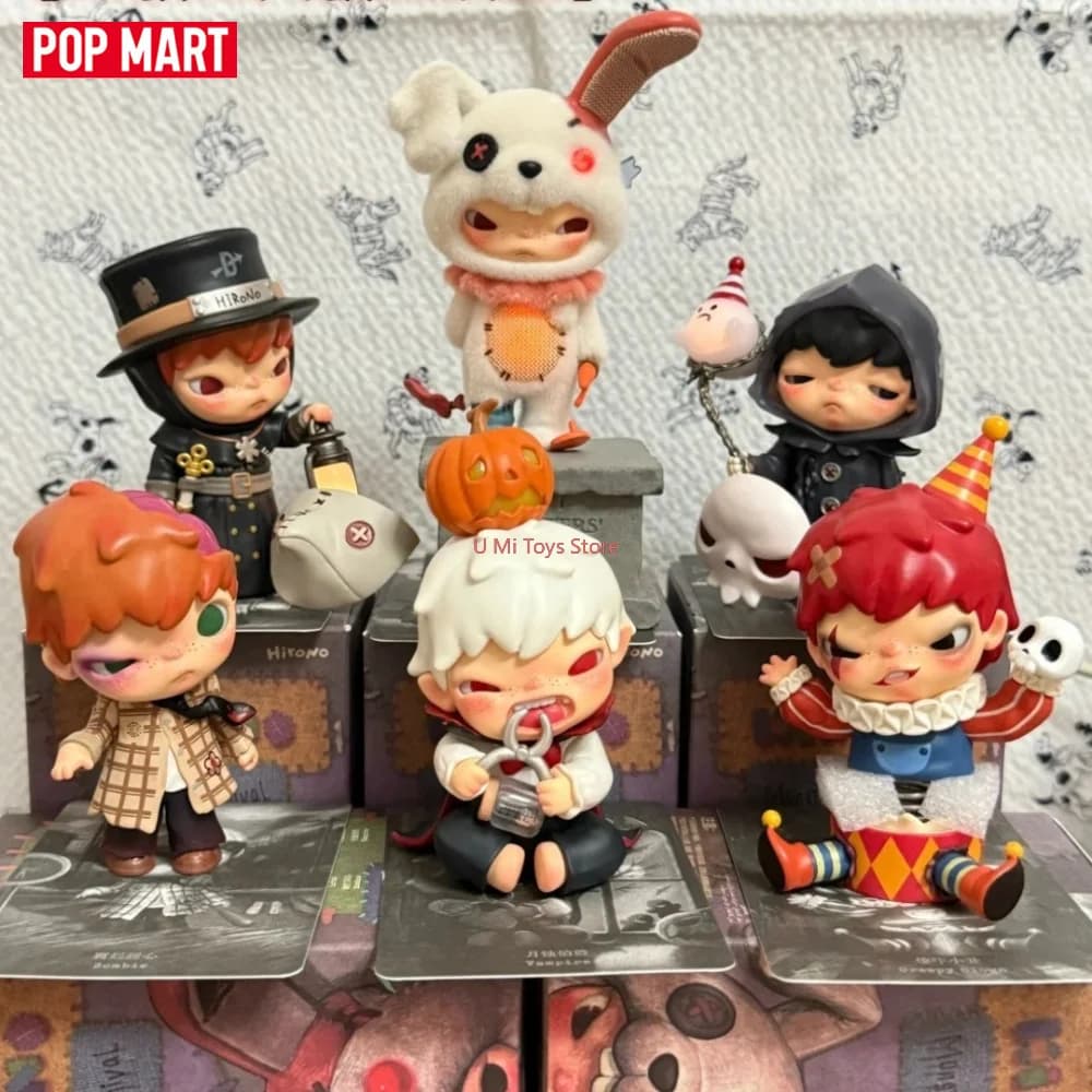 POP MART Original Hirono Monsters Carnival Blind Box, Action Figure Anime Kawaii, Busta Sorpresa Misteriosa, Decorazione Carina, Regalo