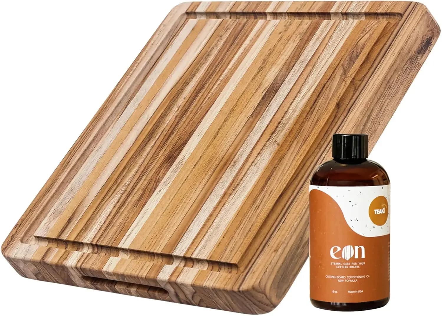 Premium Teak Taglieri Set - Compatible with Knives, FSC Certificate