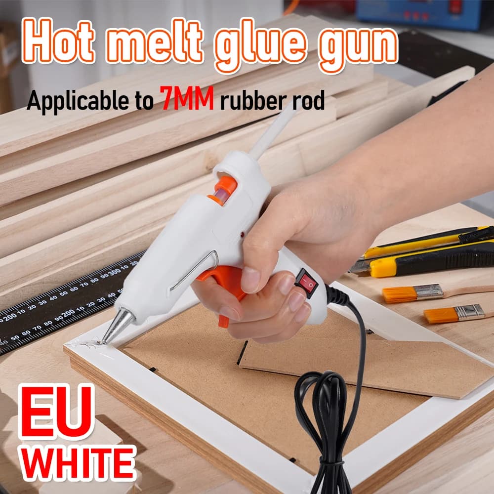 90W Hot Melt Glue Gun with Switch for 7mm Glue Stick Mini Indusrial Adhesive Hot Gun Electric Heat Temperature Gun Repair Tool