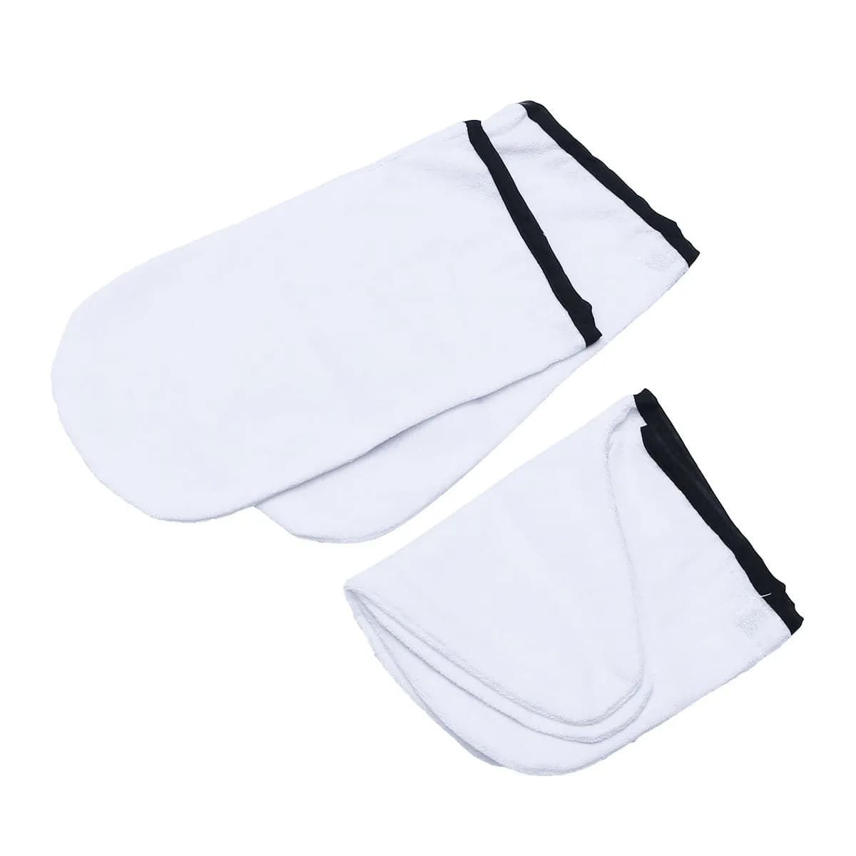 2Pairs Hand Wax Gloves Cotton Paraffin Treatment Kit for Spa Therapy Warm Moisturizing Care Hand and Foot Covers