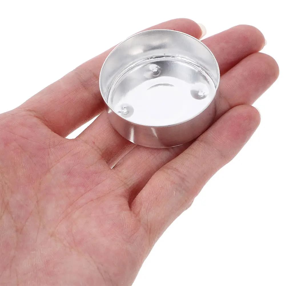 150Pcs Aluminum Tea Light Holders Empty Small Tins for DIY Candles Crafts Chocolates Wedding Party Home Decor