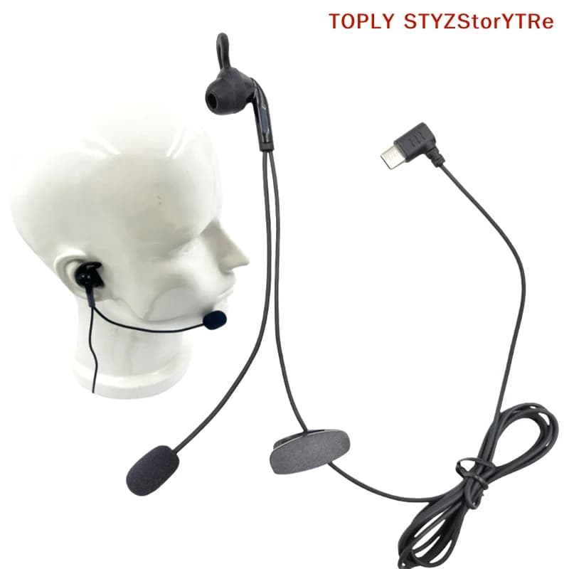 Confezione singola di auricolari da arbitro in-ear V6 Pro V4C Plus Q8 F6 V7 Judge con funzione interfono, interfaccia USB-C di tipo C