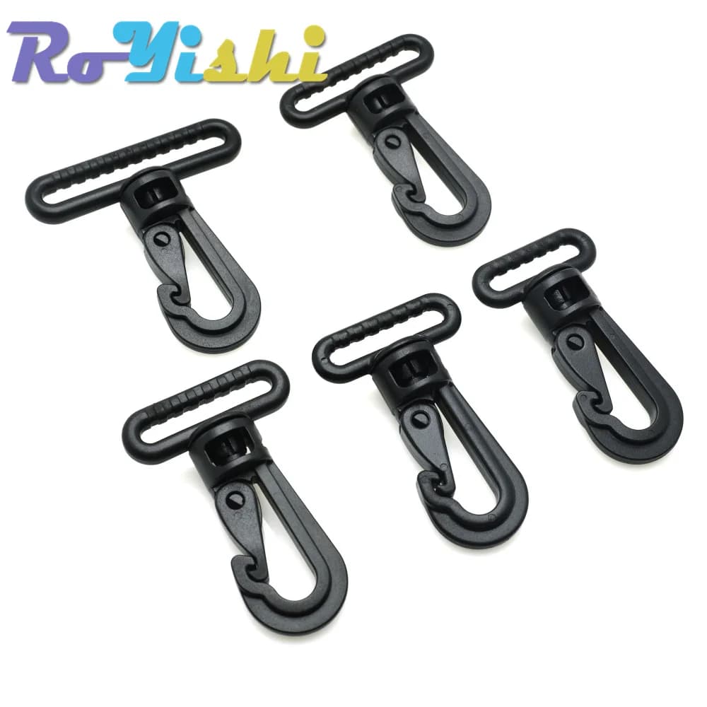 Plastica Schiocco della Parte Girevole Ganci Fibbia per Backpack Due Cinghie Valigetta Strap Chiusura Indumento