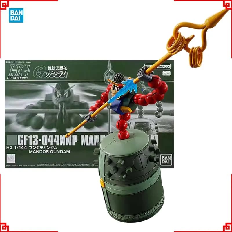 Bandai Gundam Model Kit HG 1/144 Mandor Action Figure Gunpla Building Kit Gundam Collezionabili Anime Figure Giocattoli per ragazzi Regalo