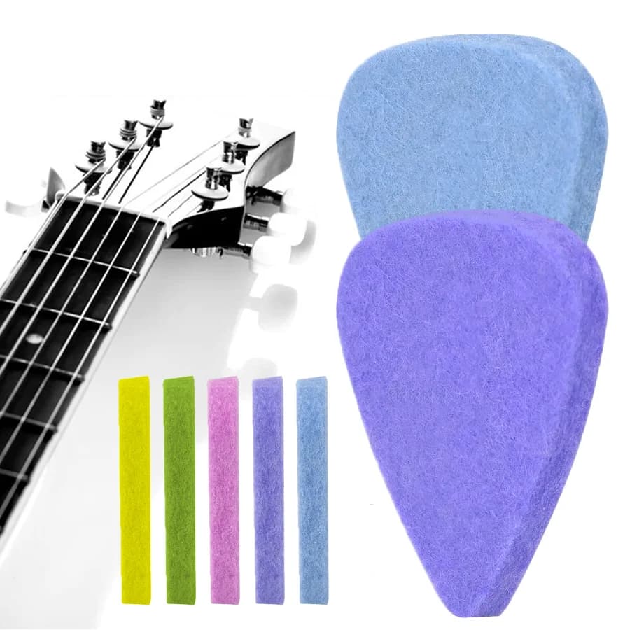 5/10/20 Pezzi Plettri in Feltro di Lana Colorati Accessori per Strumenti a Corda Strumenti Generali per Chitarra Basso Ukulele XJM