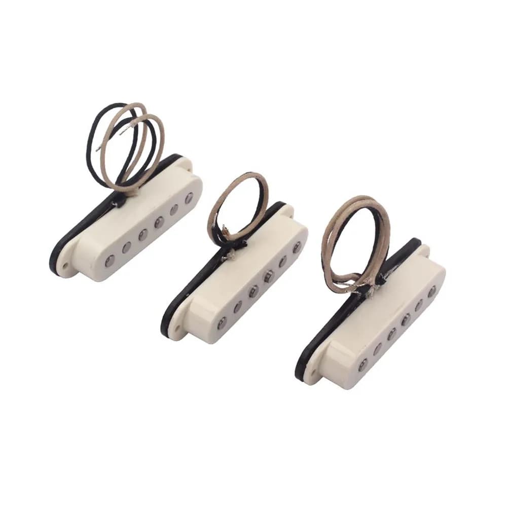 Single Coil Pickup Set for Electric Guitar Neck Middle 50 52Mm ABS Bobbin Replacement Parts Guitar Pick Up