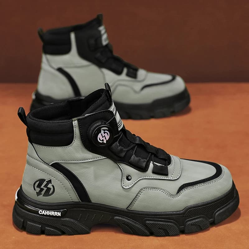 Stivali invernali Scarpe da uomo Casual Cowboy Combattimento Tattico Moto Chelsea Caviglia da lavoro in pelle Designer da esterno Escursionismo di lusso