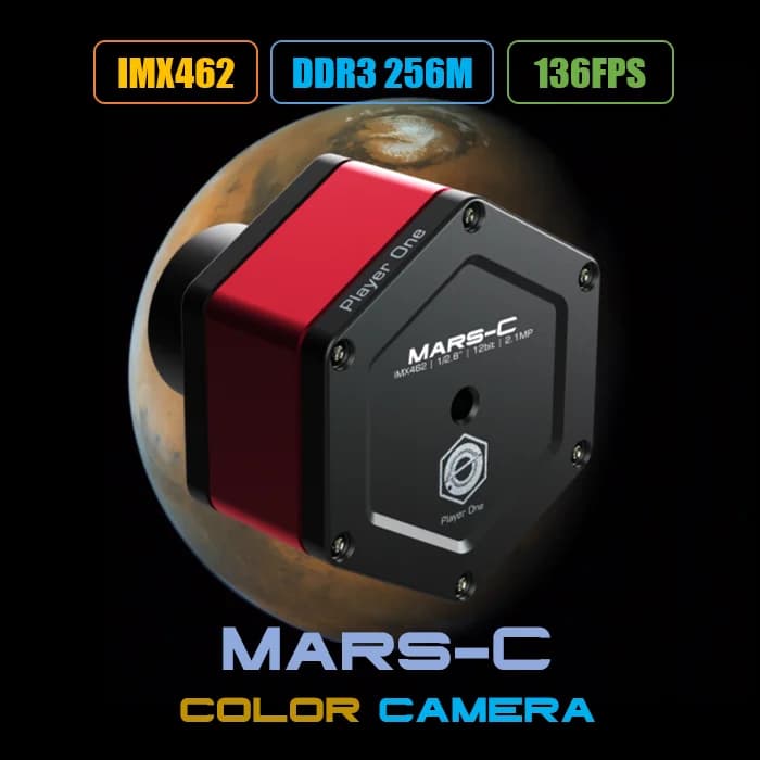 Player one Mars-C Telecamera a colori per Mars Jupiter Saturn, Telecamera a colori per la guida di immagini solari e lunari, IMX462, LD2068A
