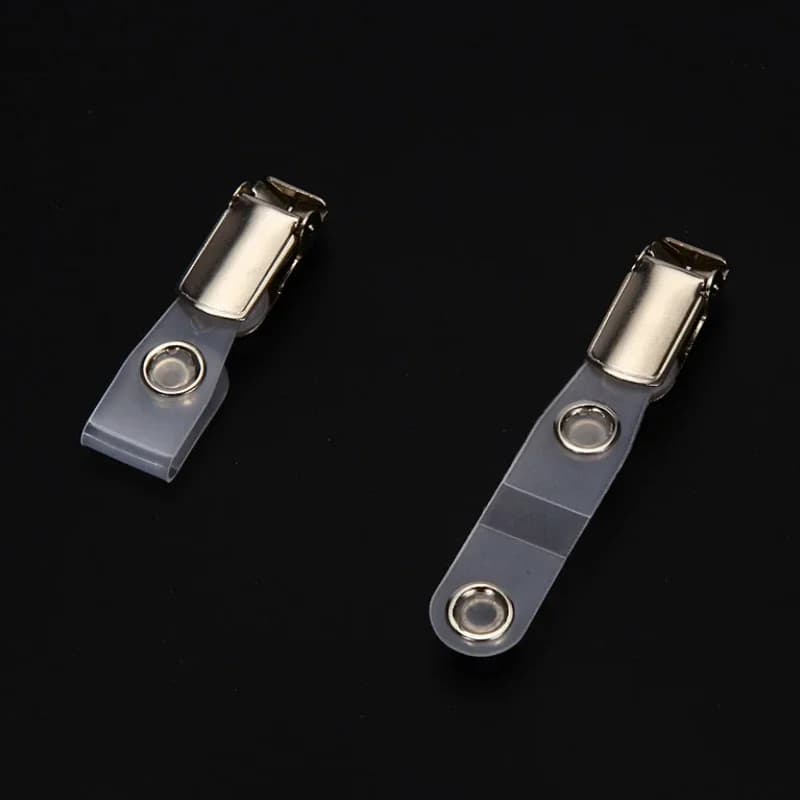3 pz/lotto Cordino Clip Retrattile Carta D'identità Badge Bobina Pinze Nome Tag Carta Clip Titolari Raccoglitore Stazionario Cordino Clip