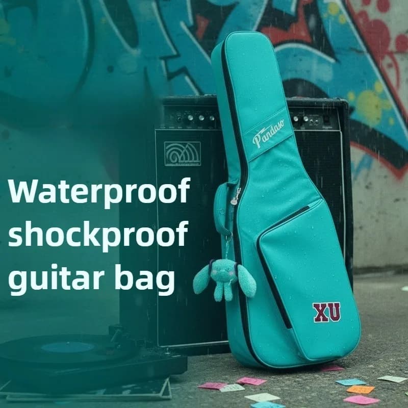 Electric Guitar Bag Thick Waterproof Shockproof Side Carrying Tour Shipping Folk Wooden Guitar Bag Musical Instruments Backpack